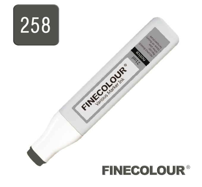 Заправка для маркеров Finecolour Refill Ink 258 серый тонер №10 TG258