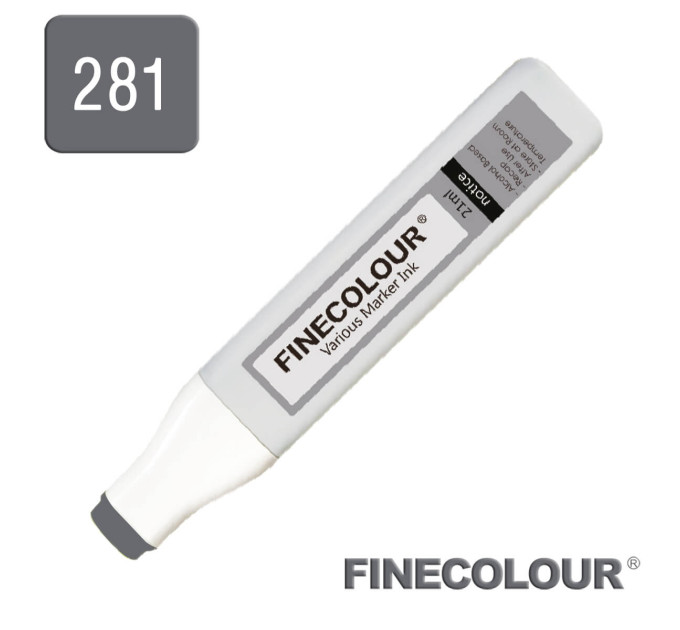 Заправка для маркеров Finecolour Refill Ink 281 нейтральный серый №8 NG281