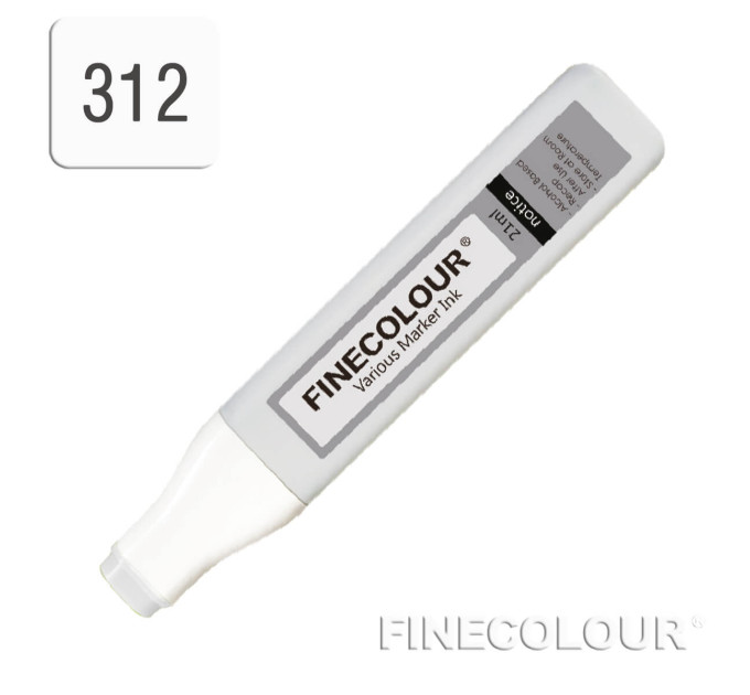 Заправка для маркеров Finecolour Refill Ink 312 серый тонер №0 TG312