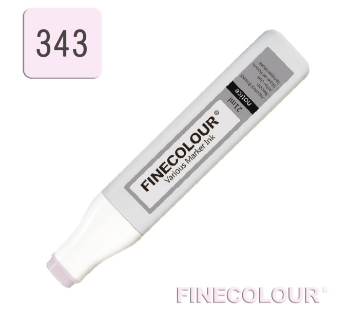 Заправка для маркеров Finecolour Refill Ink 343 сахаристо-миндальный розовый RV343