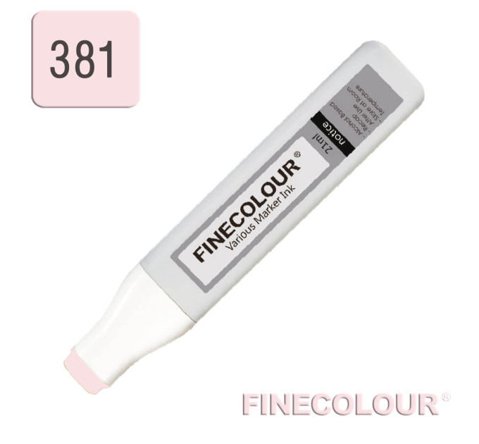 Заправка для маркеров Finecolour Refill Ink 381 розовый лосось R381