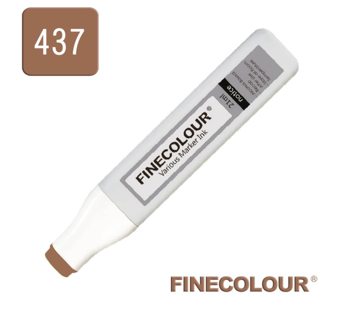 Заправка для маркеру Finecolour Refill Ink 437 темно-коричневий E437