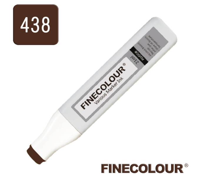 Заправка для маркеров Finecolour Refill Ink 438 темная кора E438