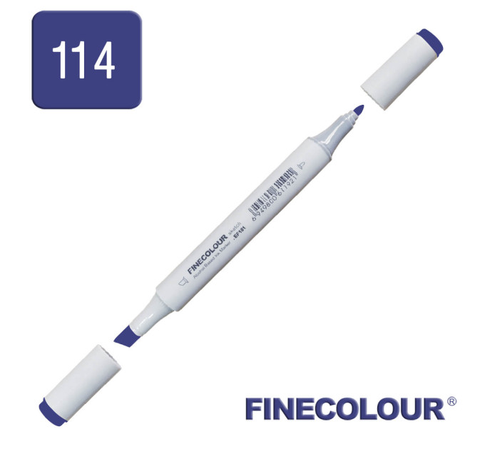 Маркер спиртовий Finecolour Junior 114 темно-синій B114