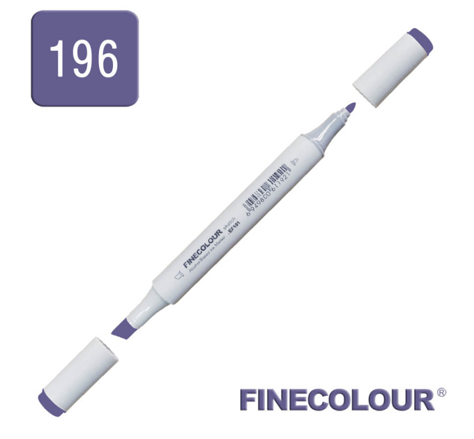 Маркер спиртовий Finecolour Junior 196 синьо-фіолетовий B196