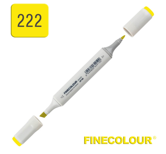 Маркер спиртовой Finecolour Sketchmarker 222 желтый YG222