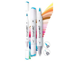 Двосторонній маркер Graphit Brushmarker, Лаванда - 6140 арт GI86140-foto4