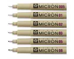 Набор лайнеров PIGMA Micron 6 шт, Sakura-foto2