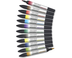 Акварельные маркеры Winsor Newton 0290165 Watercolor Markers Set 12 шт 0290165-foto4