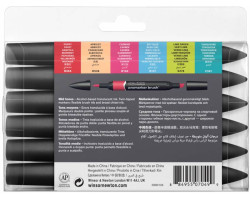 Набор маркеров Winsor Newton, BrushMarker 6 шт. СРЕДНИЕ ТОНА-foto3