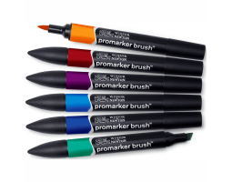 Набор маркеров Winsor & Newton, BrushMarker 6 шт. СОЧНЫЕ ТОНА