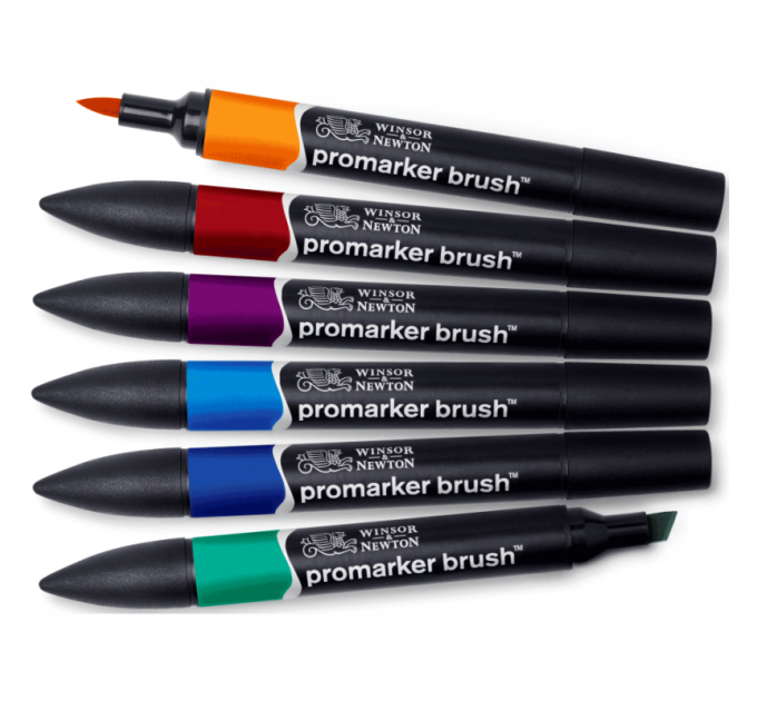 Набір двосторонніх маркерів Brushmarker Соковиті тони 6 шт.