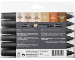 Набор маркеров Winsor Newton, BrushMarker 6 шт. ТЕЛЕСНЫЕ ТОНА-foto4