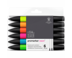 Набор маркеров Winsor Newton, Marker 6 шт. НЕОНОВЫЕ-foto2