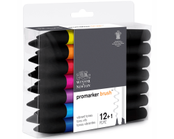 Набір маркерів Winsor Newton, BrushMarker 12 шт Яскраві тони-foto4