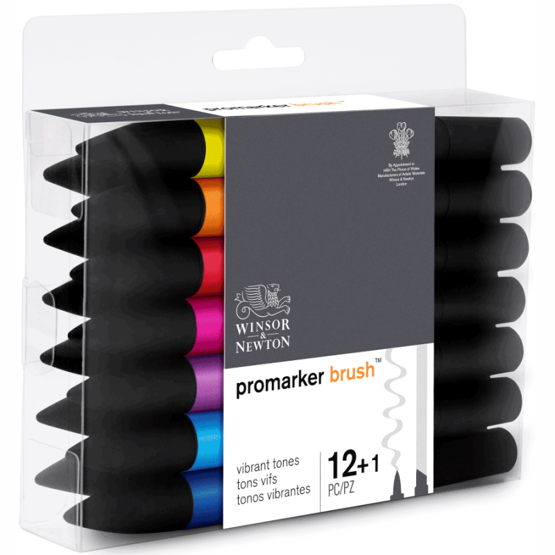Набор маркеров Winsor Newton, BrushMarker 12 шт ЯРКИЕ ТОНА-foto4