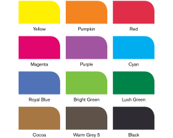 Набір маркерів Winsor Newton, BrushMarker 12 шт Яскраві тони-foto2