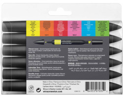 Набор маркеров Winsor Newton, ProMarker 6 шт ЯРКИЙ-foto2