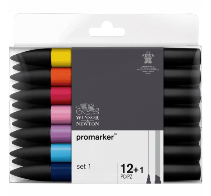 Набір двосторонніх маркерів Promarker 1 12шт W&N