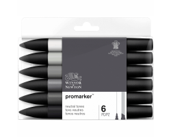 Набор маркеров Winsor Newton, ProMarker 6 шт НЕЙТРАЛЬНЫЙ-foto3