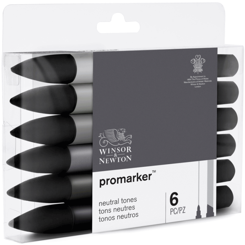 Набор маркеров Winsor Newton, ProMarker 6 шт НЕЙТРАЛЬНЫЙ-foto2