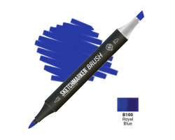Маркер SketchMarker Brush кисть Королевський синій SMB-B100