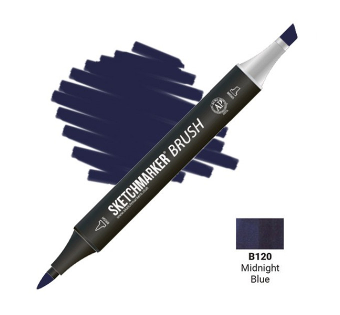 Маркер SketchMarker Brush кисть Північний синій SMB-B120