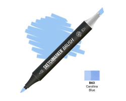 Маркер SketchMarker Brush кисть Синя Кароліна SMB-B63