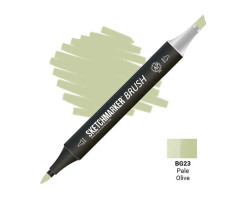 Маркер SketchMarker Brush кисть Блідо-оливковий SMB-BG23