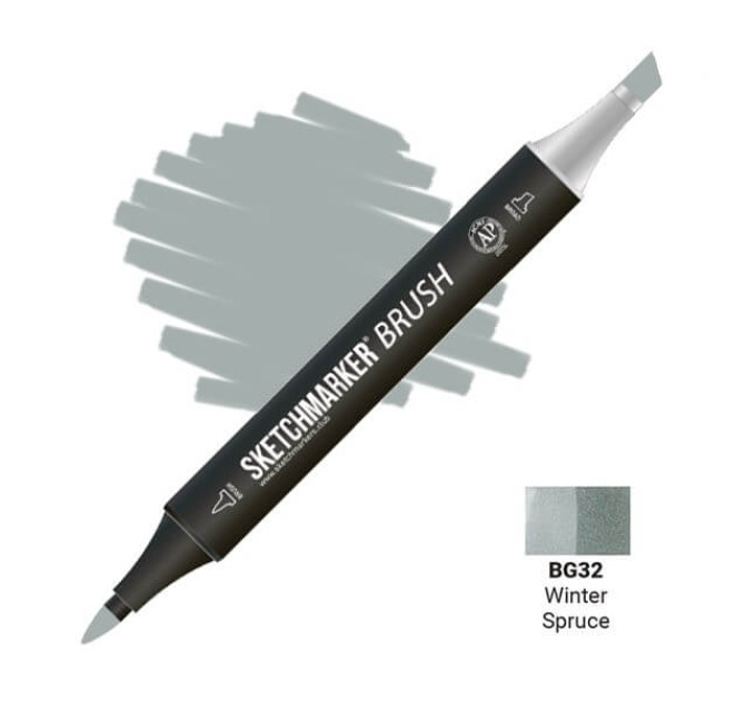 Маркер SketchMarker Brush кисть Зимова смерека SMB-BG32