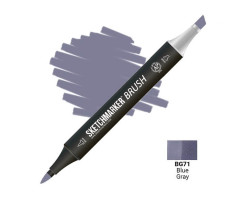 Маркер SketchMarker Brush кисть Синє-сірий SMB-BG71