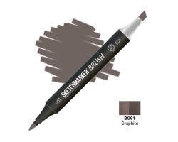 Маркер SketchMarker Brush кисть Графіт SMB-BG91