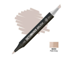 Маркер двусторонний SketchMarker Brush Бледный серый, SMB-BG93