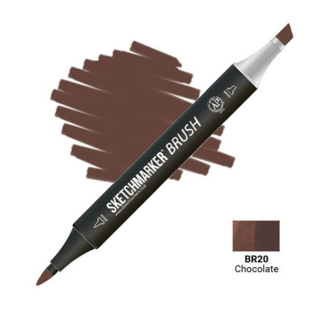 Маркер SketchMarker Brush кисть Шоколад SMB-BR20