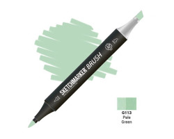 Маркер SketchMarker Brush кисть Блідо-зелений SMB-G113