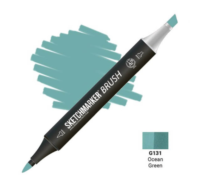 Маркер SketchMarker Brush кисть Зелений океан SMB-G131