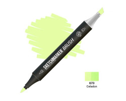 Маркер SketchMarker Brush кисть Світлий сіро-зелений SMB-G73