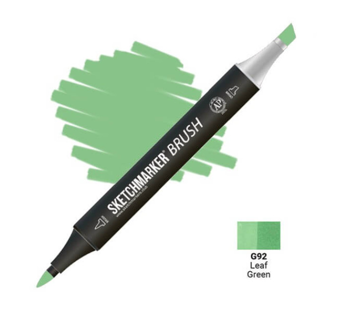 Маркер SketchMarker Brush кисть Зелений лист SMB-G92