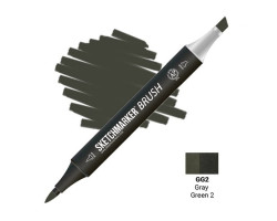 Маркер SketchMarker Brush кисть Сіро-зелений 2 SMB-GG2