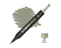 Маркер SketchMarker Brush кисть Сіро-зелений 5 SMB-GG5