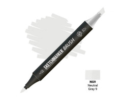 Маркер SketchMarker Brush кисть Нейтральний сірий 9 SMB-NG9