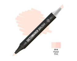 Маркер SketchMarker Brush кисть Пастельний рожевий SMB-O14