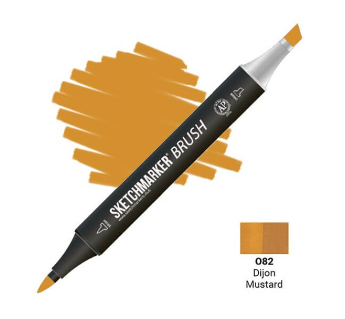 Маркер SketchMarker Brush кисть Діжонська гірчиця SMB-O82
