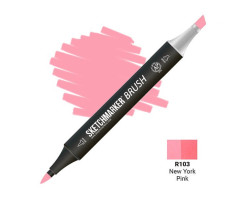 Маркер SketchMarker Brush кисть New York рожевий SMB-R103