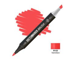 Маркер SketchMarker Brush кисть Яскраво-червоний SMB-R122