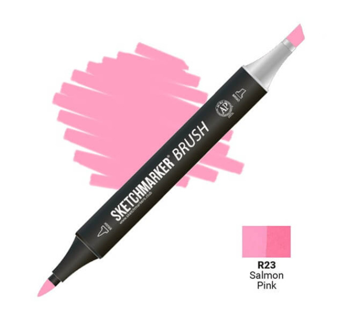 Маркер SketchMarker Brush R23 Salmon Pink (Рожевий лососевий) SMB-R23