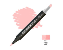 Маркер SketchMarker Brush кисть Поросячий рожевий SMB-R64