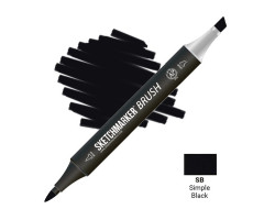 Маркер SketchMarker Brush кисть Звичайний чорний SMB-SB