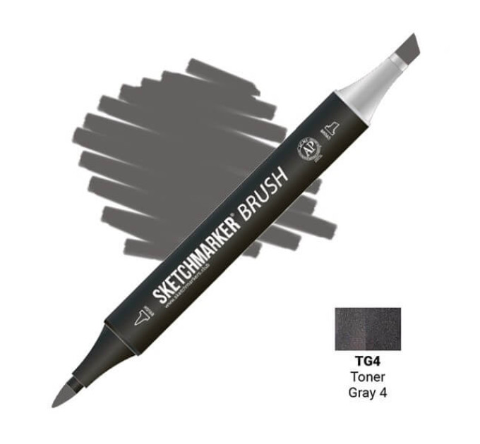 Маркер SketchMarker Brush TG4 Тонований сірий 4 SMB-TG4
