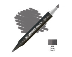 Маркер SketchMarker Brush кисть Тонований сірий 5 SMB-TG5